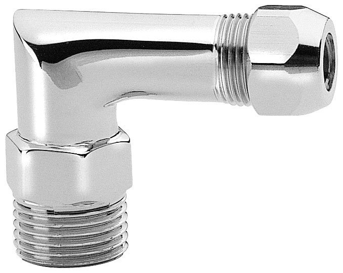 Sapho Pripojovacie koleno M1/2"x10, chróm 60012