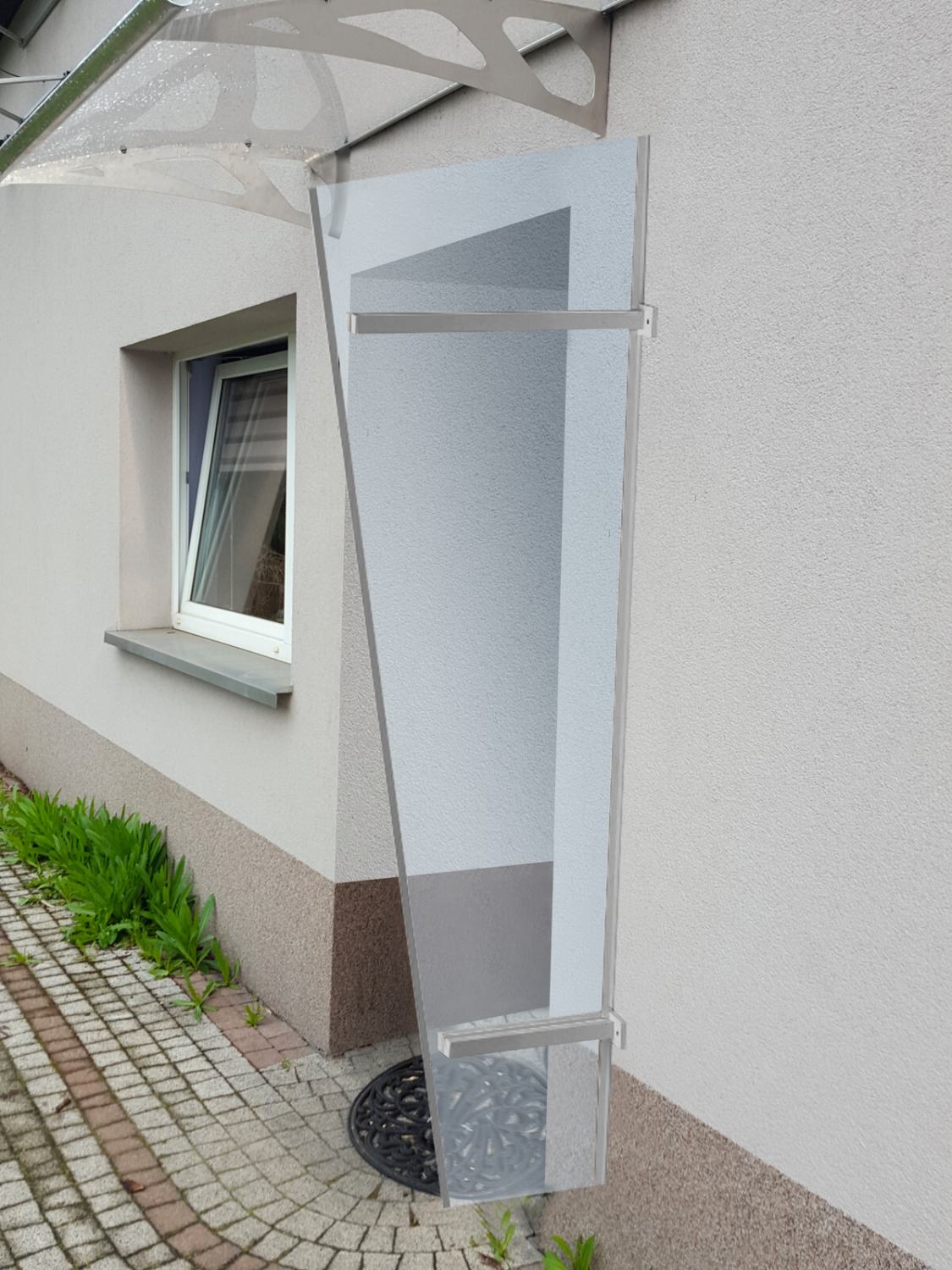 LANIT PLAST, s.r.o. univerzálna bočná stena LANITPLAST UNI strieborna / PLEXI LG1498