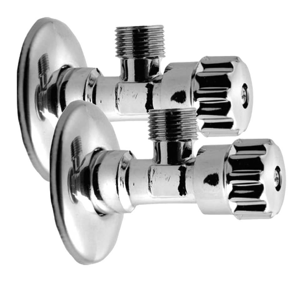 Aqualine MULTITURN rohový ventil 1/2 "x3/8", pár, chróm 5316