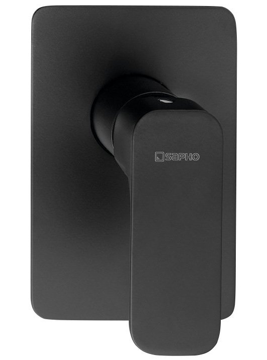 Sapho SPY podomietková sprchová batéria, 1 výstup, čierna mat PY41/15