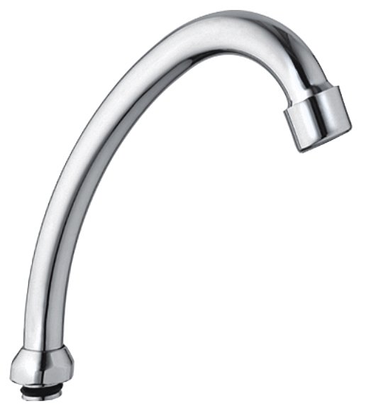 Aqualine Univerzálne výtokové ramienko k batérii, 135mm, typ-J, chróm 15J130