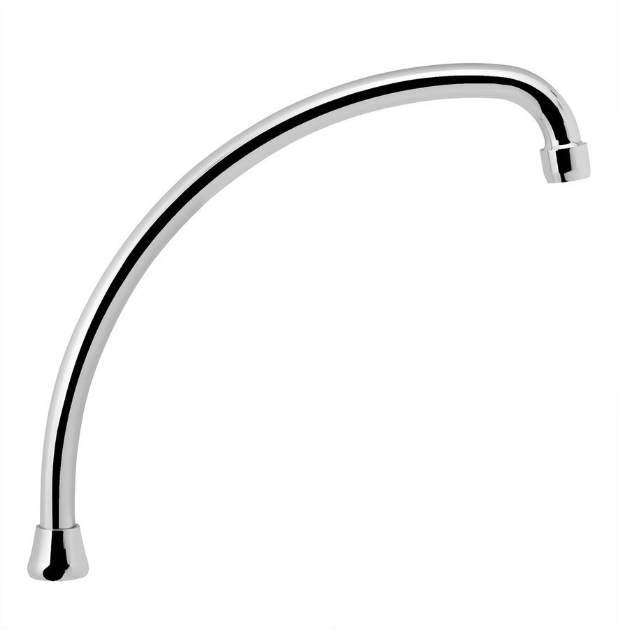 Aqualine Univerzálne výtokové ramienko k batérii, 250mm, typ-J, chróm 15J250