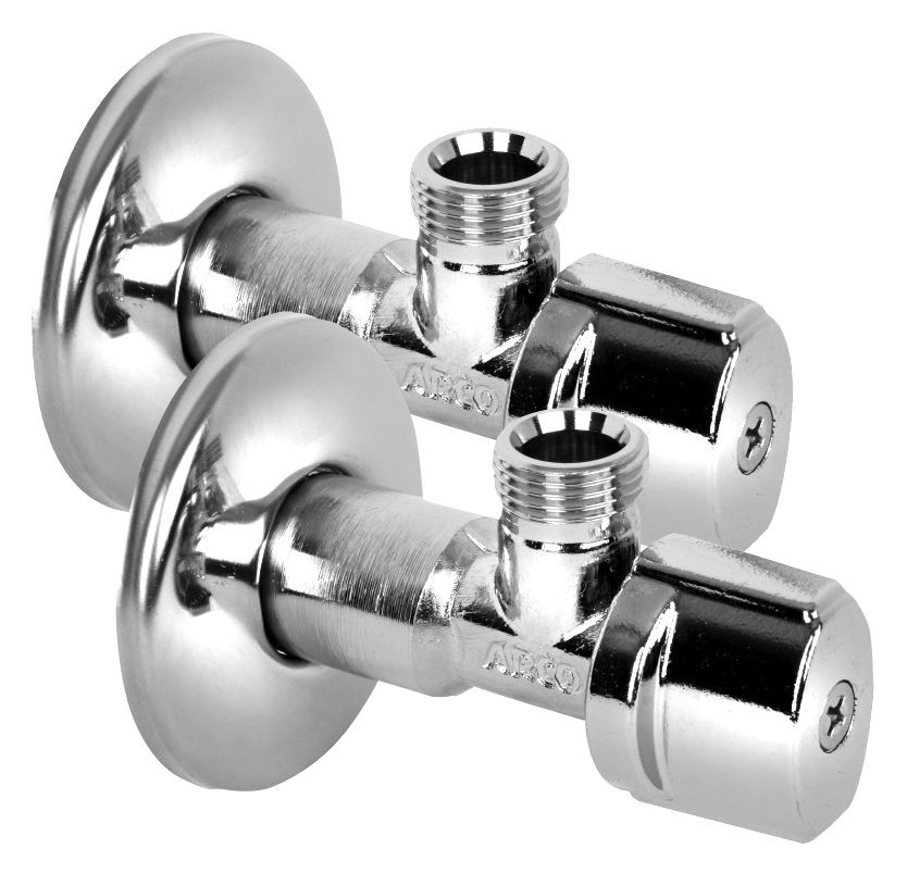 ARCO rohový ventil bez matky A-80 1/2"x3/8", anticalc, chróm, pár NOV76MAC