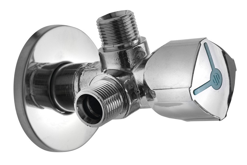 ARCO Kombinovaný rohový ventil A-80 1/2"x1/2"x1/2" s dvomi odtokmi, anticalc CQ4105