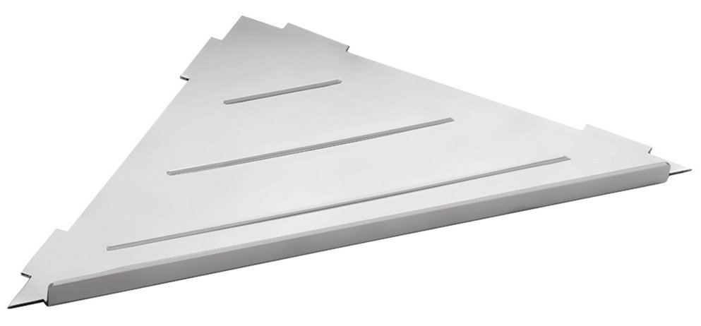 Sapho SMART rohová polica do škár 297x15x210mm, nerez lesk XJ615