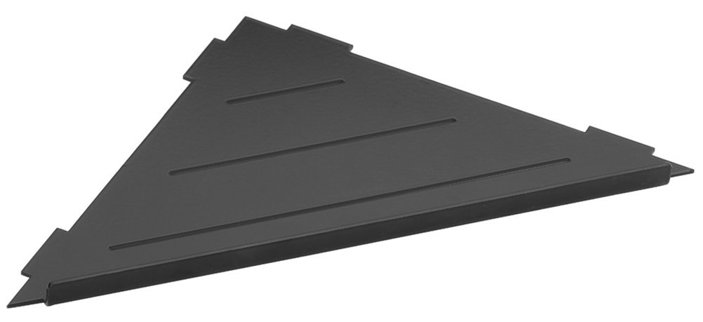 Sapho SMART rohová polica do škár 297x15x210mm, čierna mat XJ615B