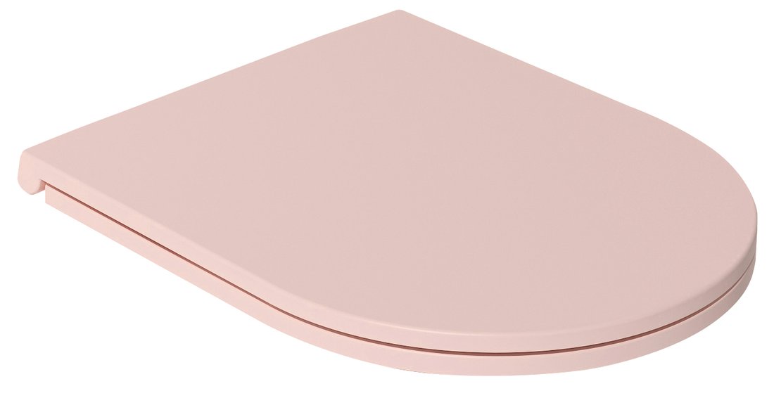 Isvea INFINITY WC sedátko SLIM, Soft Close, Easy Take, ružová Salmon 40KF0541I-S