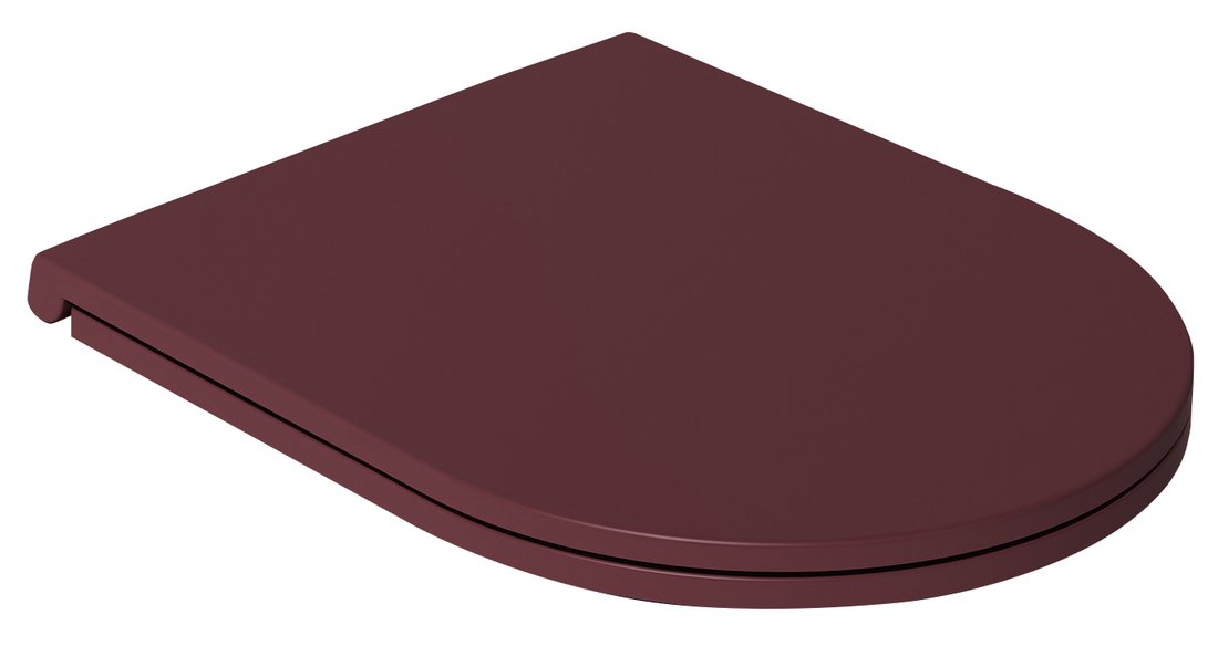 Isvea INFINITY WC sedátko SLIM, Soft Close, Easy Take, matná maroon Red 40KF0543I-S