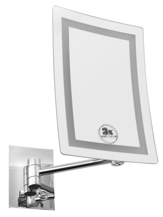 Sapho Závesné kozmetické zrkadlo LED, 160x240mm, chróm MW834