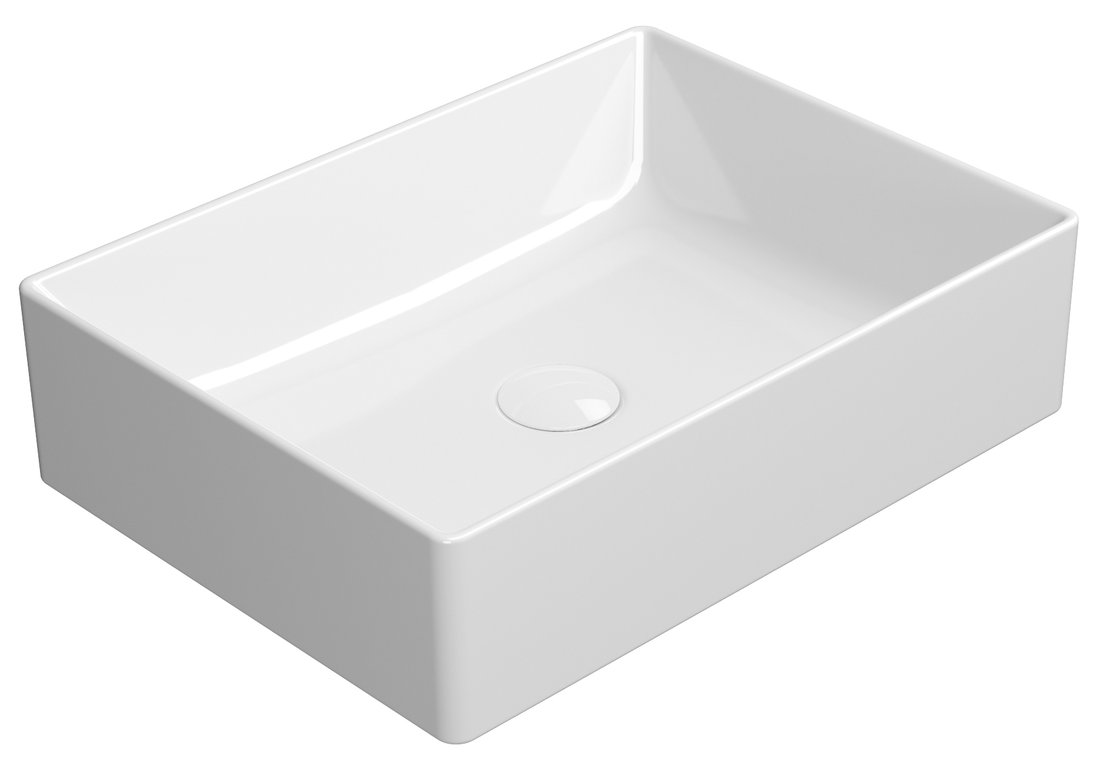 GSI KUBE X keramické umývadlo na dosku 50x37cm, biela ExtraGlaze 942911