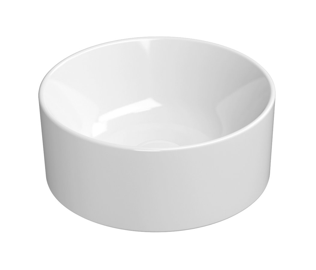 GSI KUBE X keramické umývadlo na dosku, priemer 32cm, biela ExtraGlaze 943511