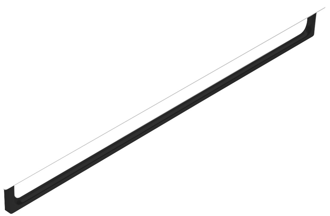 GSI NUBES držiak uterákov 120cm, čierna mat PANB120N
