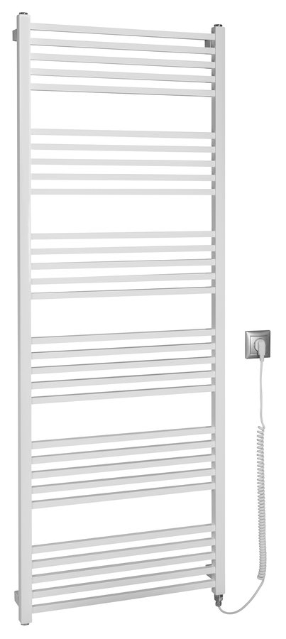 Sapho METRO-E elektrické vykurovacie teleso, rovné, 600x1620 mm, 800 W, biela ME616
