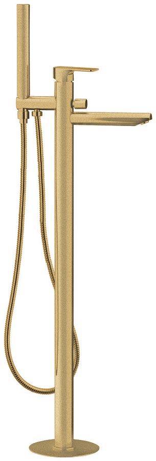 Sapho SPY vaňová batéria s pripojením do podlahy, zlato mat PY21/19