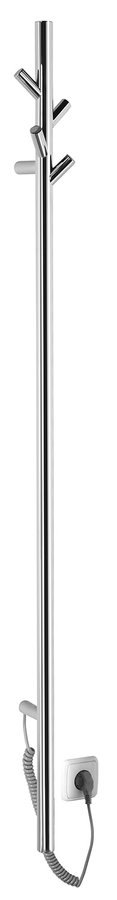 Sapho PASADOR elektrický sušiak uterákov, guľatý, 150x1500 mm, 30 W, leštená nerez ER175V