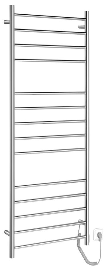 Sapho REDONDO elektrický sušiak uterákov, guľatý, 600x1500 mm, 130 W, leštená nerez ER250V