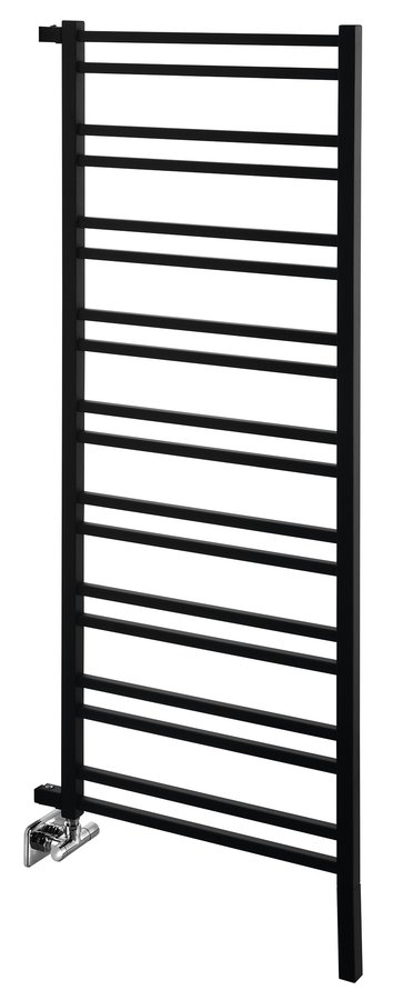 Sapho METRO SPACE vykurovacie teleso 550x1430 mm, inštalácia v priestore, čierna mat IR438B