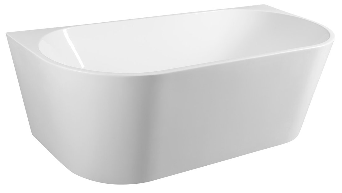 Aqualine TAJO nástenná stojaca vaňa 180x80cm, biela E1990