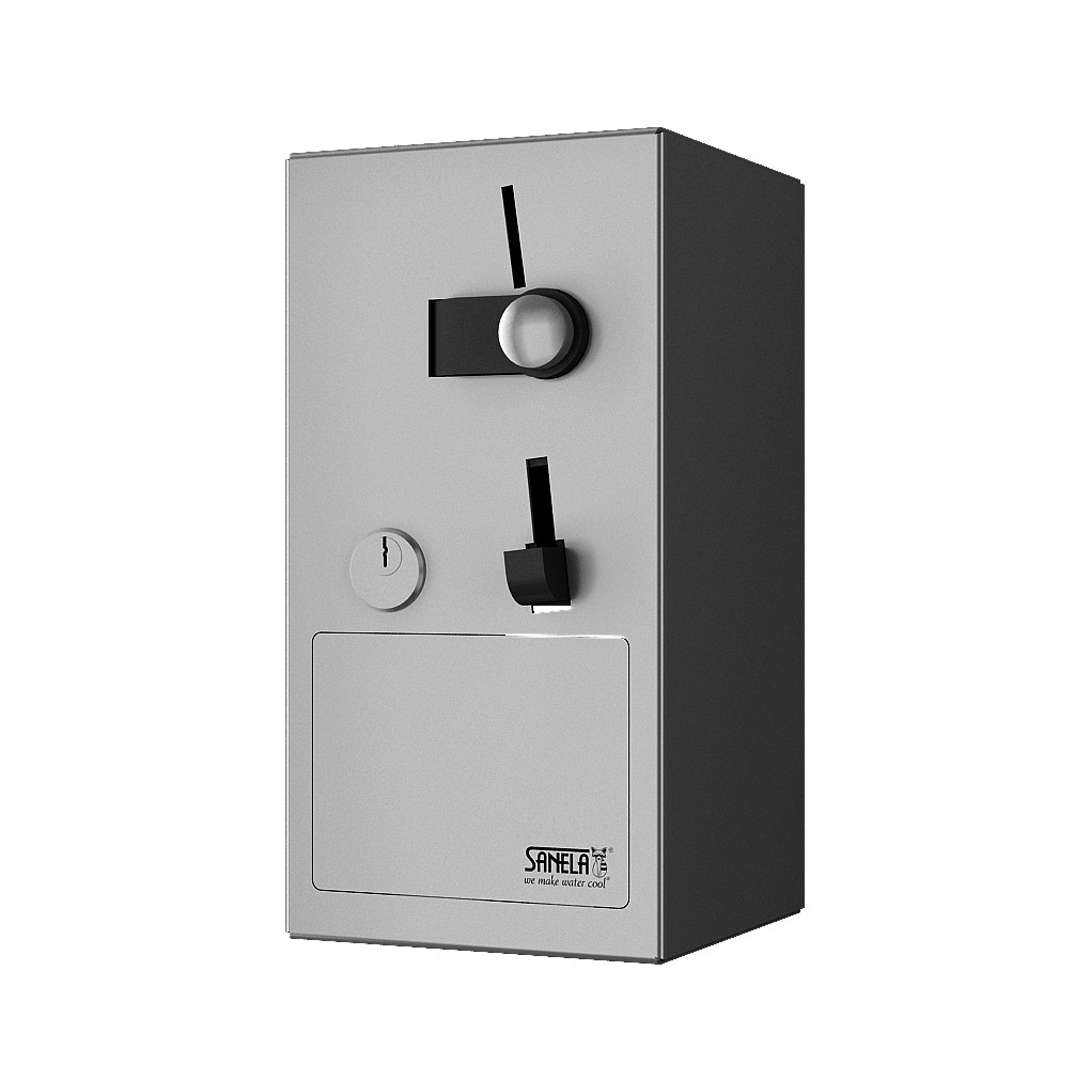 Sanela Automaty Mincový automat dverového zámku, antivandal matná nerezová SLZA 40