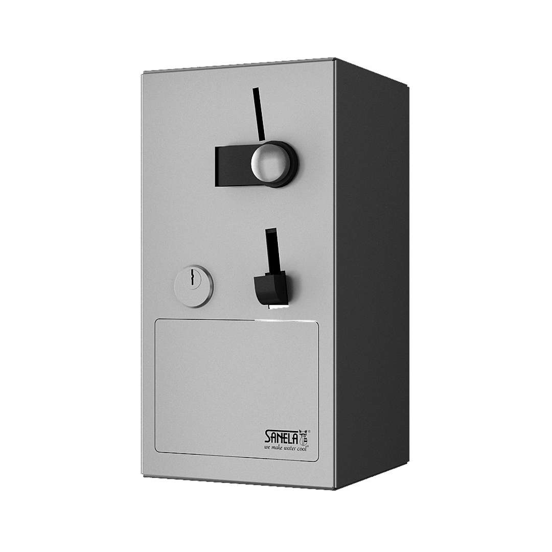 Sanela Automaty Mincový automat pre jednofázový spotrebič, matná nerezová SLZA 41