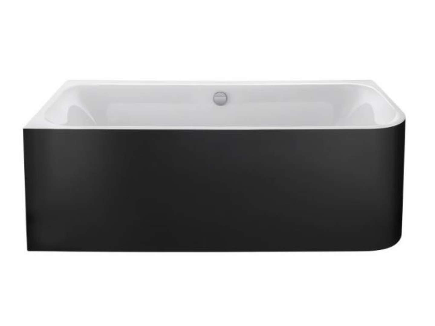 Duravit  Vaňa, 180x80 cm, ľavá, s panelom, biela/graphit super matt 700449800000000