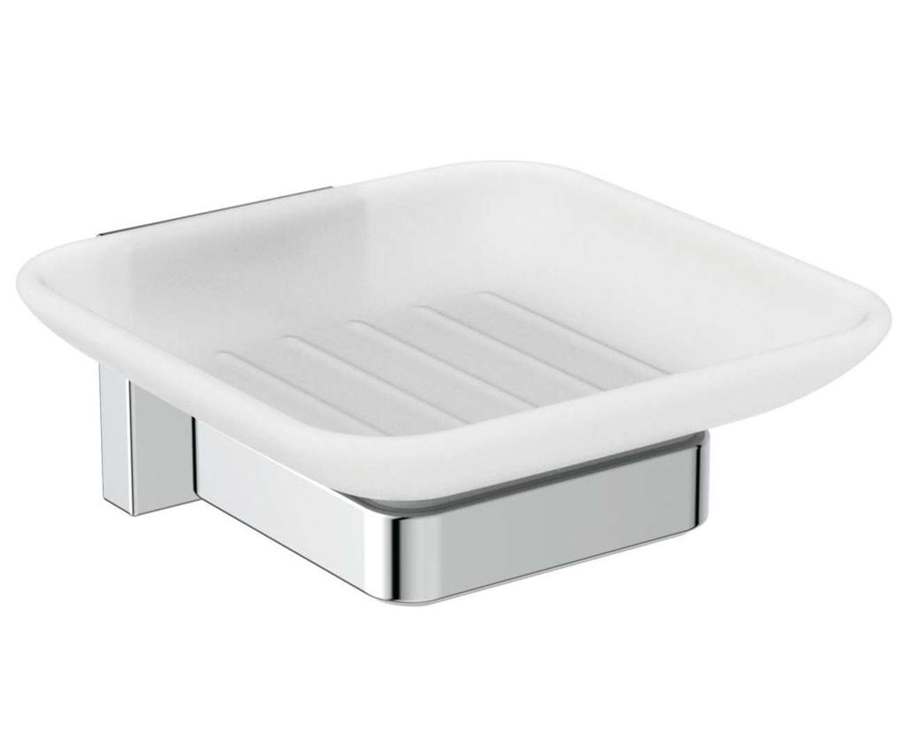 Ideal Standard IOM Square Mydlovnička s držiakom, matné sklo/chróm E2201AA