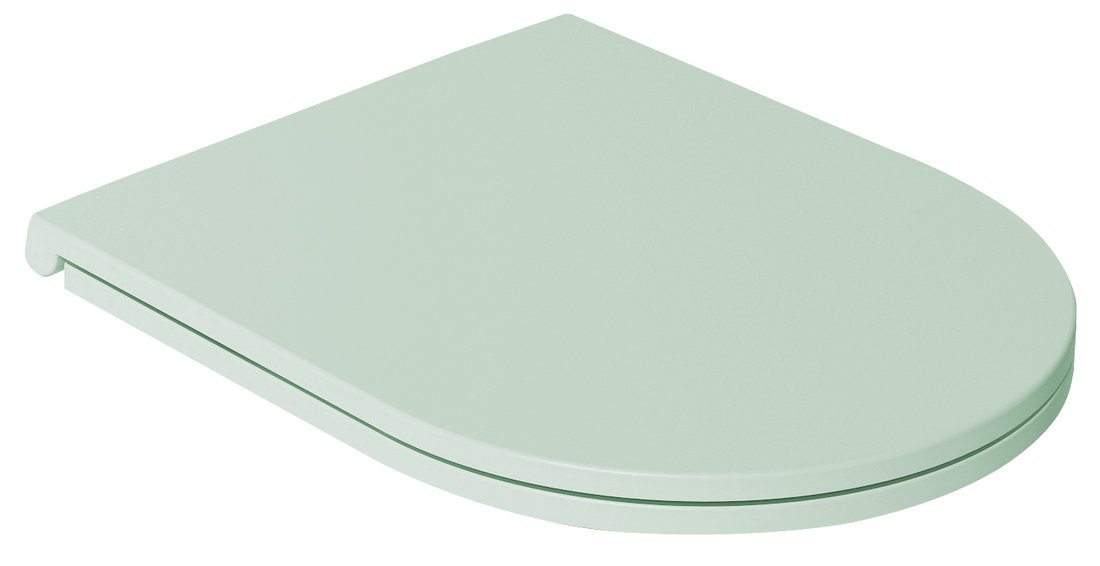 Isvea INFINITY WC sedátko SLIM, Soft Close, Easy Take, zelena mint 40KF0542I-S
