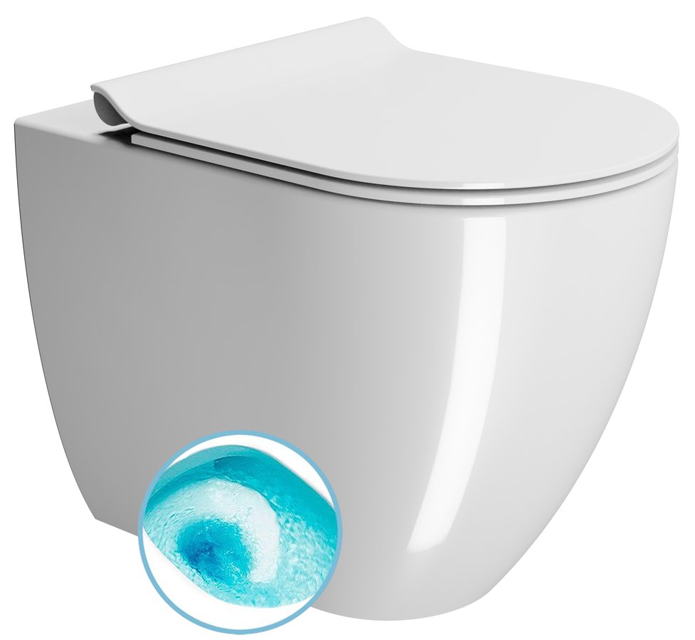 GSI PURA WC misa stojaca, Swirlflush, 36x55cm spodný/zadný odpad, biela ExtraGlaze 880311