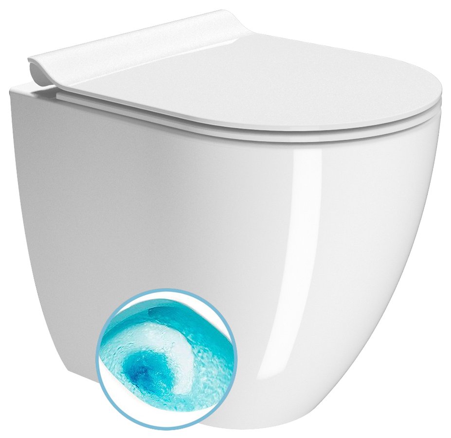 GSI PURA WC misa stojaca, Swirlflush, 36x50cm, spodný/zadný odpad, biela ExtraGlaze 880411