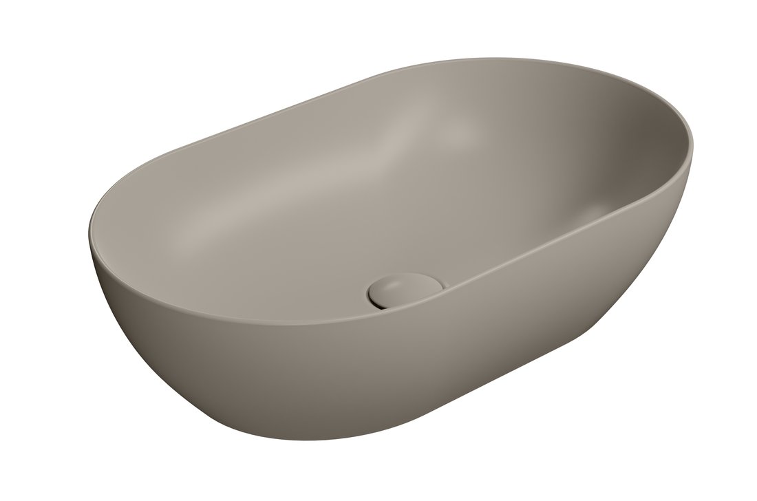 GSI PURA COLOR PURA keramické umývadlo na dosku 60x37cm, tortora mat 883405
