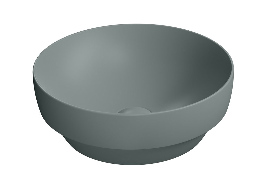 GSI PURA COLOR PURA keramické umývadlo na dosku, piemer 40cm, agave mat 884604