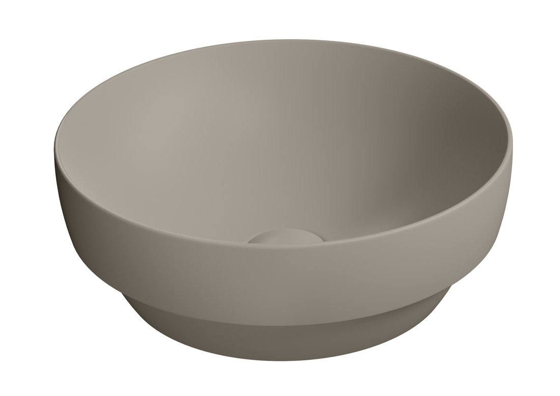 GSI PURA COLOR PURA keramické umývadlo na dosku, piemer 40cm, tortora mat 884605