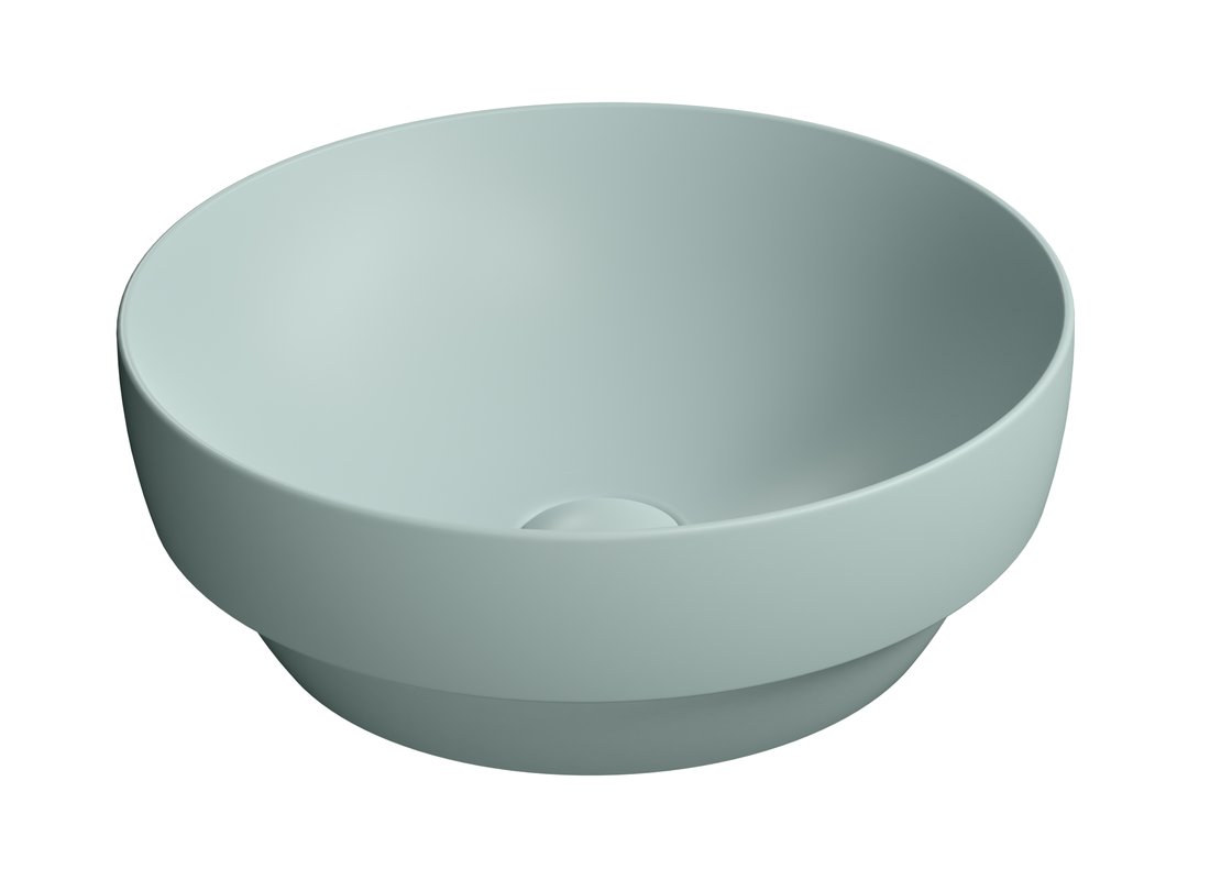 GSI PURA COLOR PURA keramické umývadlo na dosku, piemer 40cm, ghiaccio mat 884615