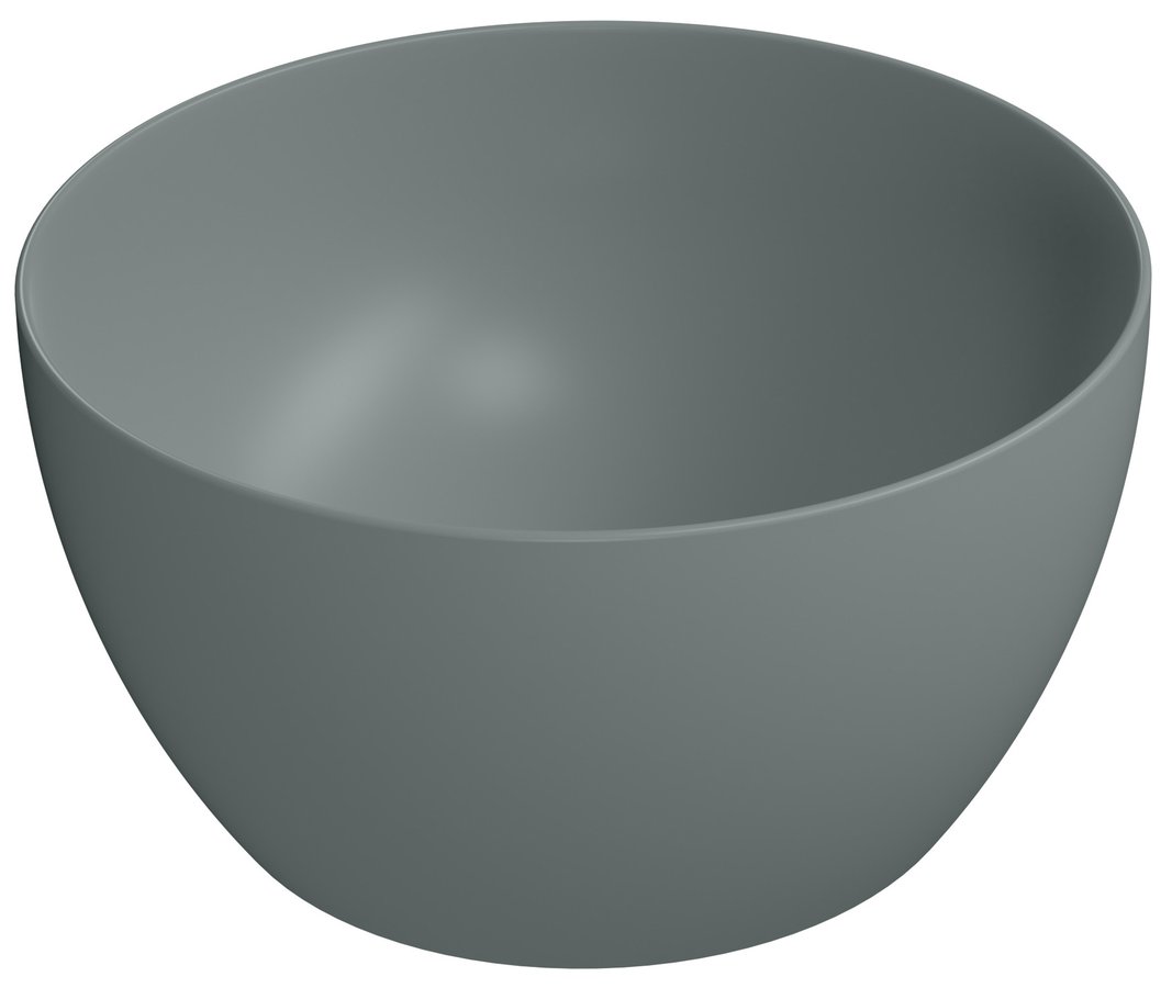 GSI PURA COLOR PURA keramické umývadlo na dosku vysoké, piemer 42cm, agave mat 885204