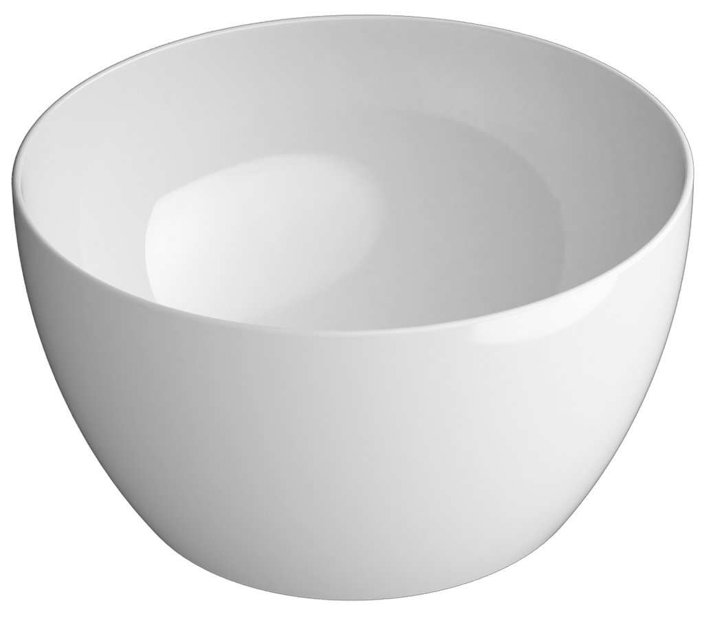 GSI PURA keramické umývadlo na dosku vysoké, piemer 42cm, biela ExtraGlaze 885211