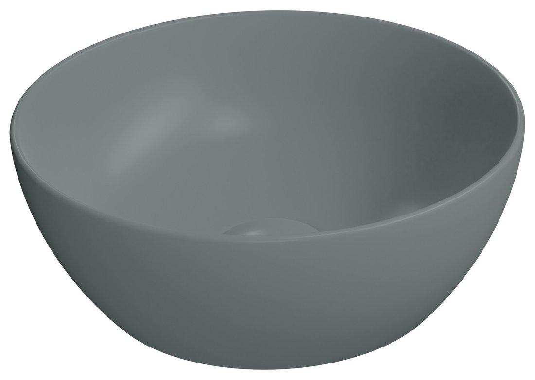 GSI PURA COLOR PURA keramické umývadlo na dosku, piemer 32cm, agave mat 885404