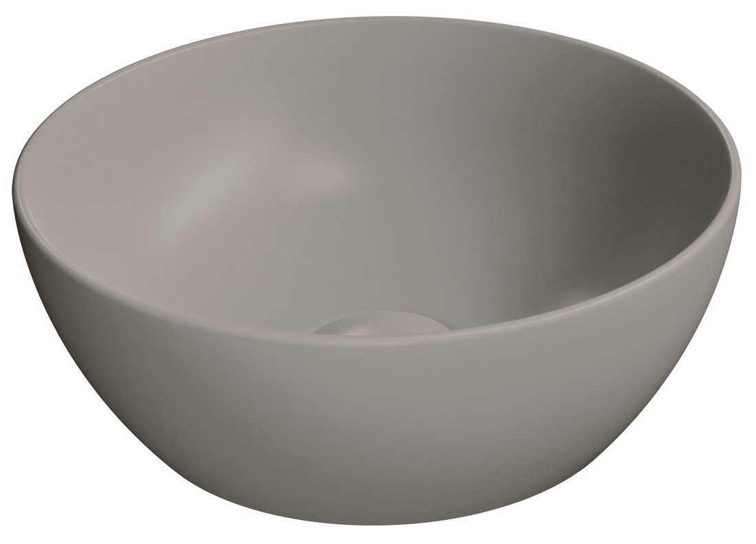GSI PURA COLOR PURA keramické umývadlo na dosku, piemer 32cm, tortora mat 885405