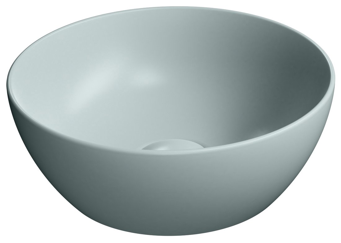 GSI PURA COLOR PURA keramické umývadlo na dosku, piemer 32cm, ghiaccio mat 885415