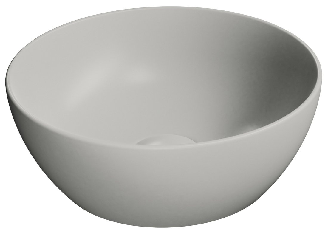 GSI PURA COLOR PURA keramické umývadlo na dosku, piemer 32cm, cenere mat 885417