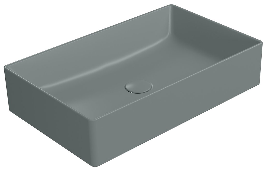 GSI KUBE X COLOR KUBE X keramické umývadlo na dosku 60x37cm, agave mat 945304
