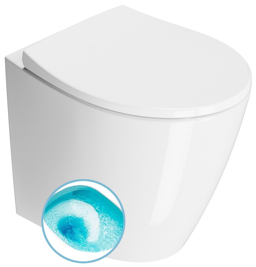 GSI MODO WC misa stojaca, Swirlflush, 37x52cm, spodný/zadný odpad, biela ExtraGlaze 981011
