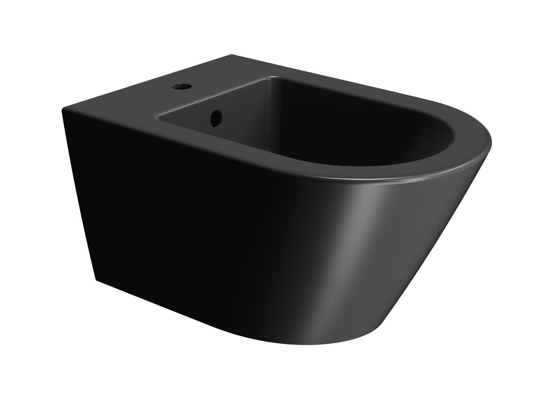 GSI KUBE X COLOR KUBE X bidet závesný 36x55cm, čierna mat 9465126
