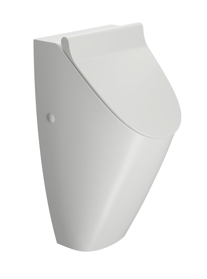 GSI COMMUNITY urinál so zakrytým prívodom vody s otvormi pre veko 31x65cm, biela mat 909809