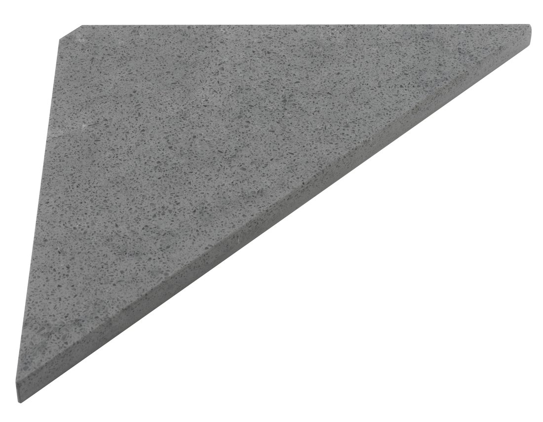 Sapho ABELINE rohová polica Rockstone 200x200mm, concrete AE200-4033