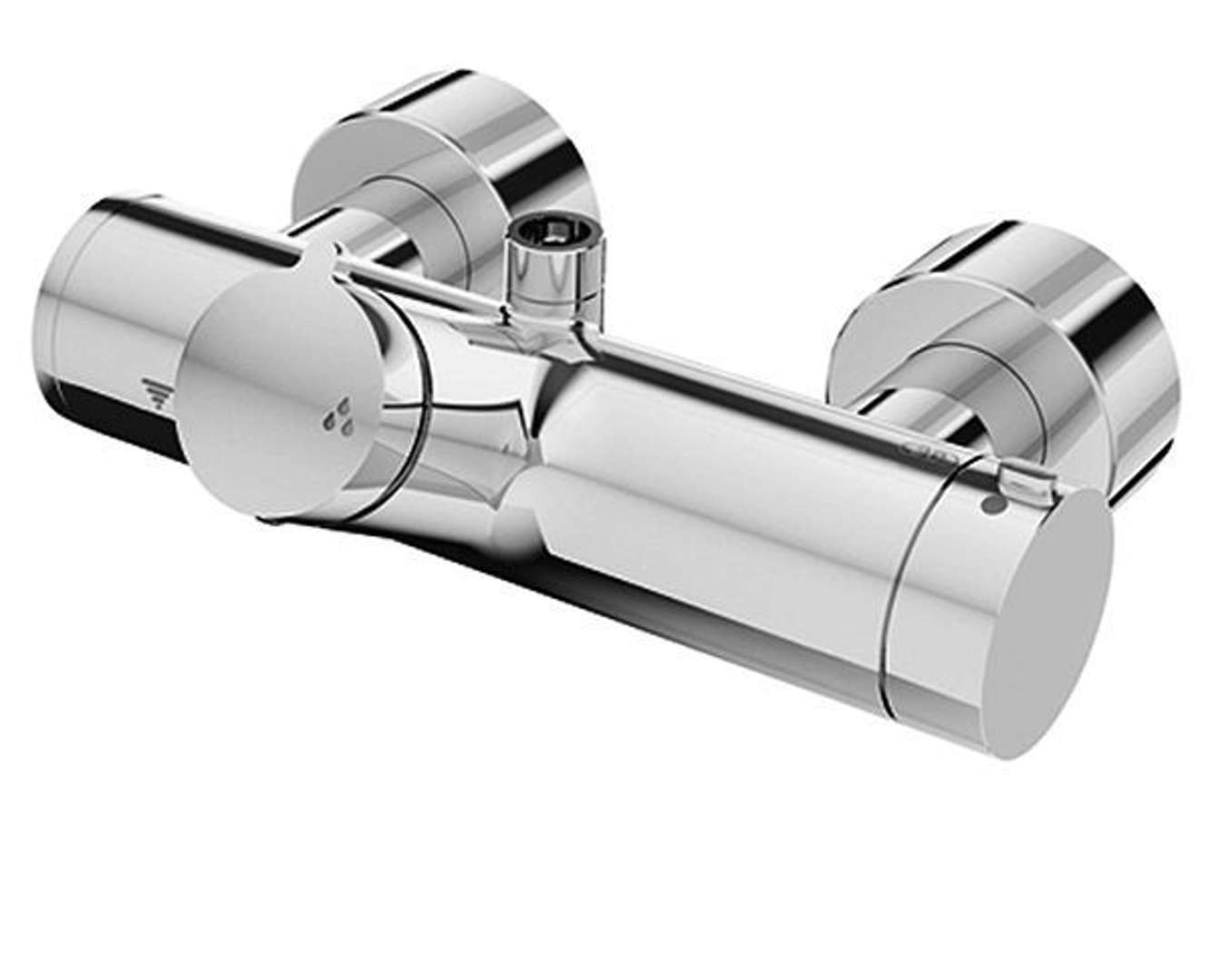 Schell Vitus Termostatická sprchová batéria VITUS VD-Auf/Zu-T/o s horným vývodom na batériové napájanie, chróm 016020699
