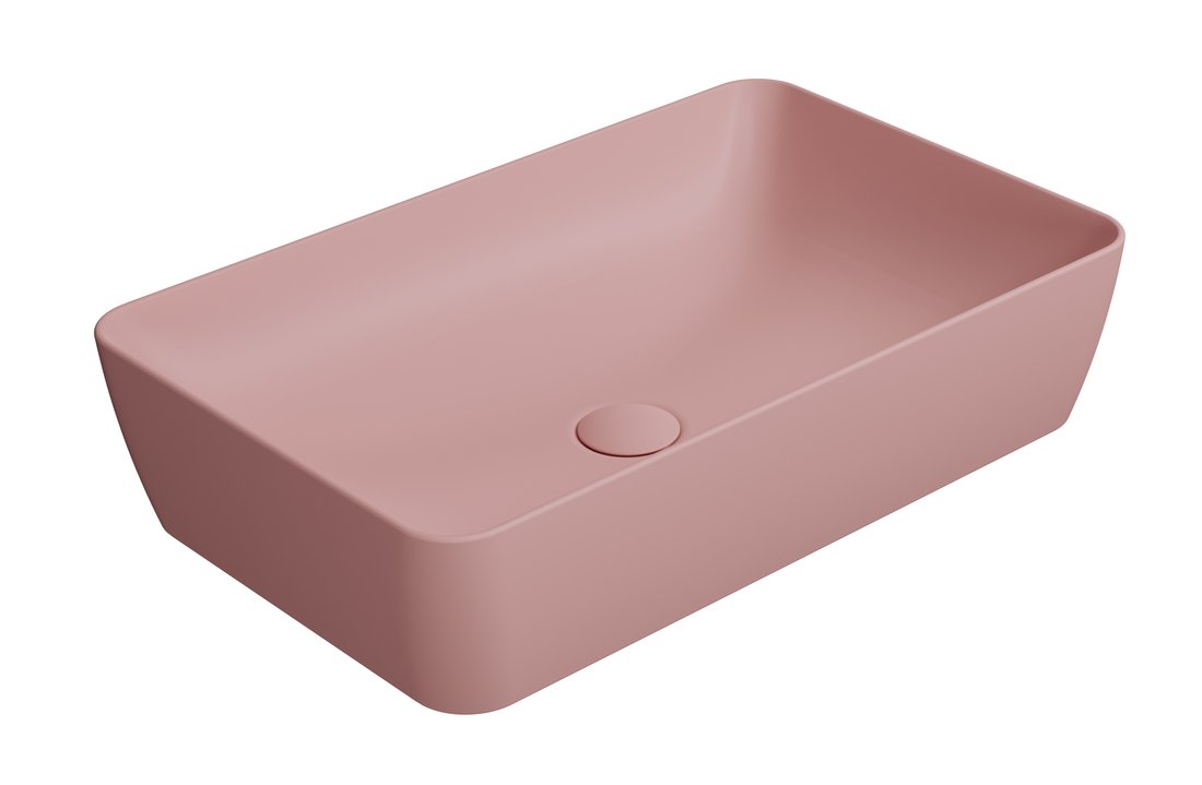 GSI NUBES COLOR NUBES keramické umývadlo na dosku 60x38cm, blush mat 903624