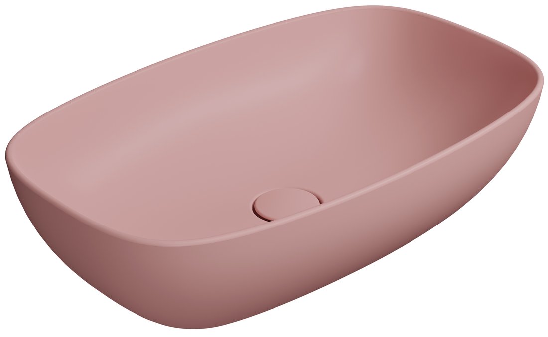 GSI NUBES COLOR NUBES keramické umývadlo na dosku 60x38cm, blush mat 978324