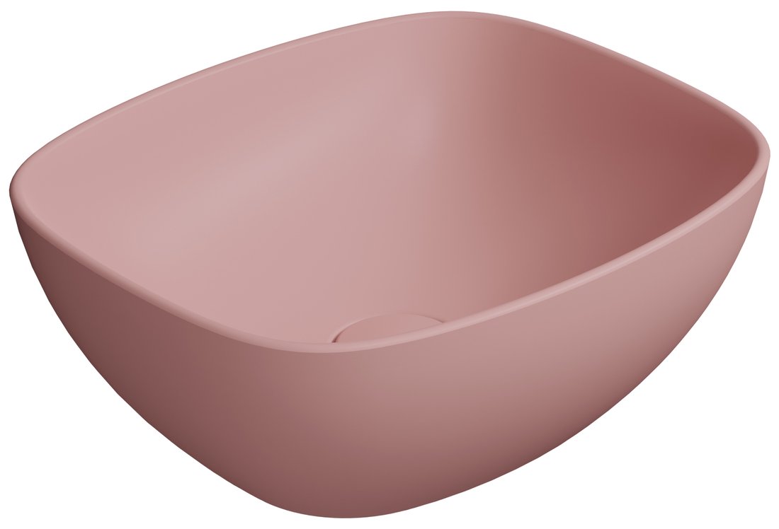 GSI NUBES COLOR NUBES keramické umývadlo na dosku 40x35cm, blush mat 978524