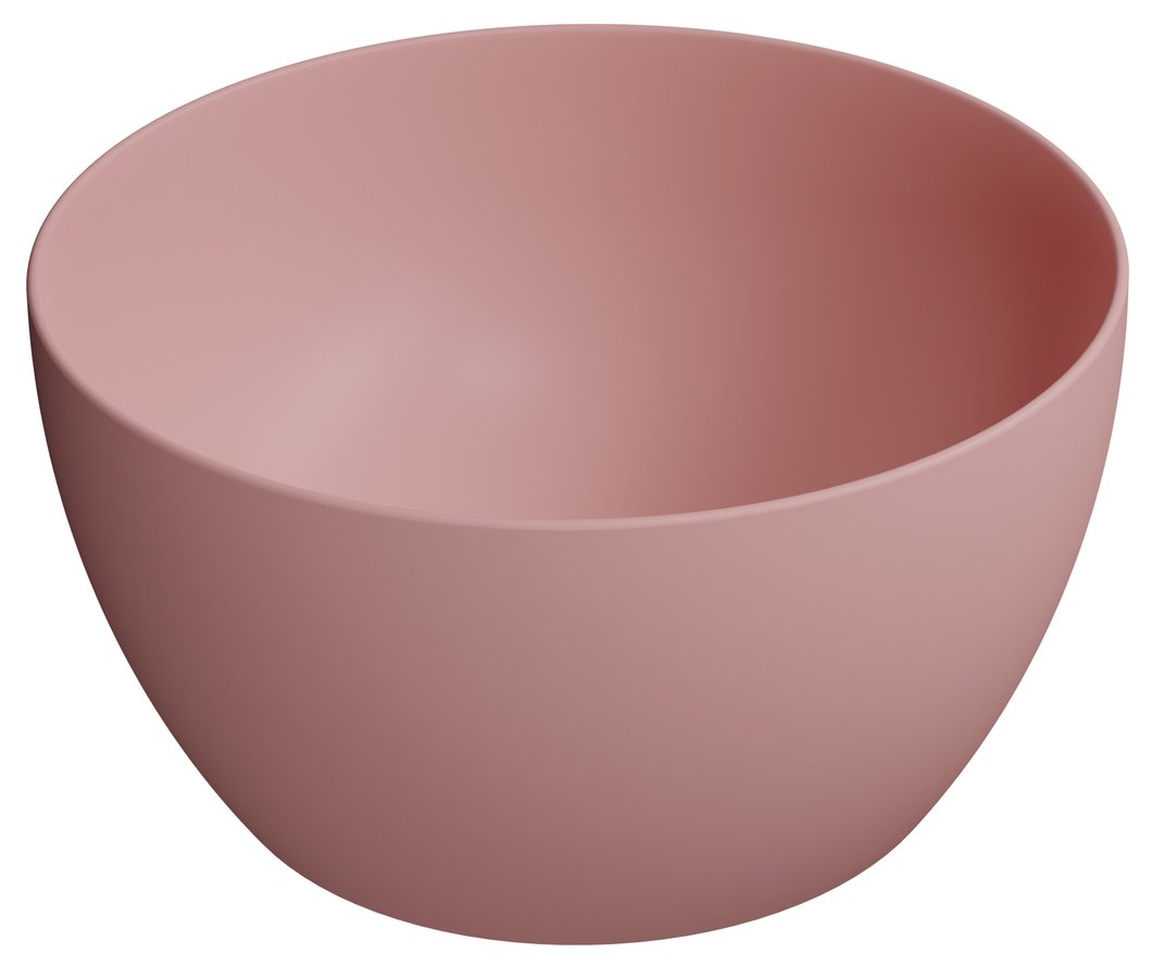 GSI PURA COLOR PURA keramické umývadlo na dosku vysoké, piemer 42cm, blush mat 885224