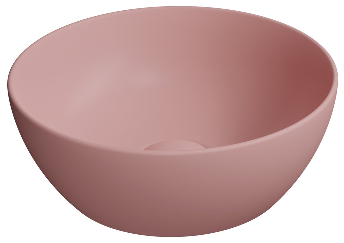 GSI PURA COLOR PURA keramické umývadlo na dosku, priemer 32cm, blush mat 885424